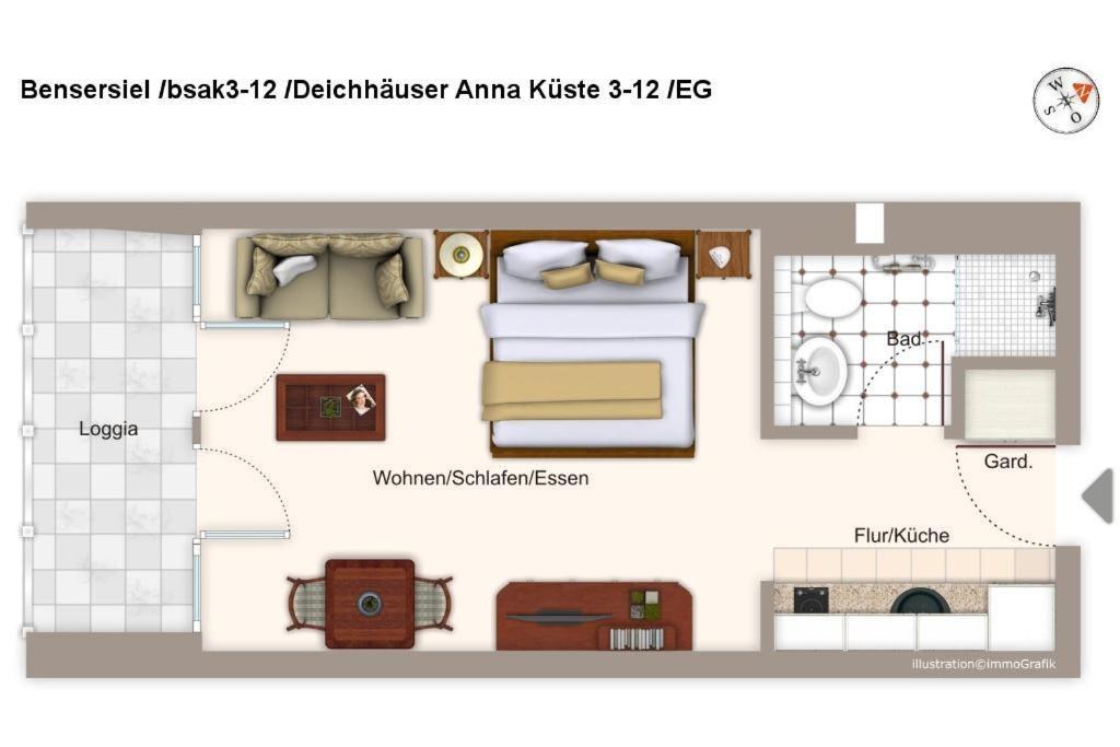 Deichhaeuser Anna Kueste Deichhaeuser Anna Kueste 3-12 Apartman Bensersiel Kültér fotó